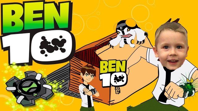Большая посылка с игрушками BEN 10 - Часы Омнитрикс и герои мультика Бен 10 - Видео для детей