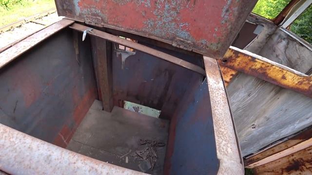 Заброшенная железная дорога. Попали в водонапорную башню бывшей станции. Дрезина АГМ-у