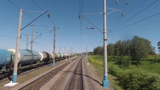 "Мариинск - Красноярск" из кабины машиниста