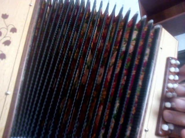 Каким ты был...(как играть на гармони,с цифрами)