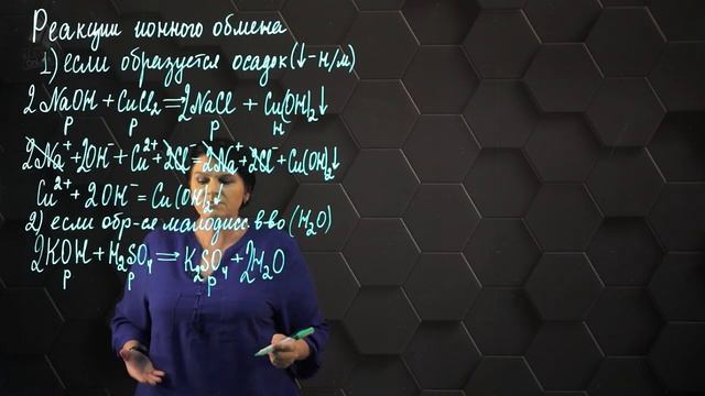 7. Реакции ионного обмена. 9 класс.