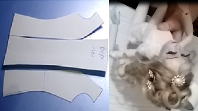 Делаем выкройку для наряда куклы. Подбираем образ