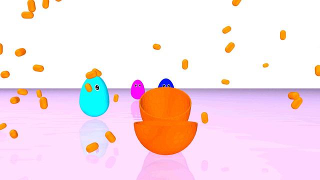 Яйца с сюрпризами | мультфильм | Учим ЦВЕТА #яйцасюрпризы #мультфильм #учимцвета