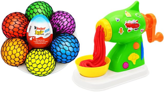 Мультики. Игрушки. Разноцветный пластилин. Звуки АСМР для детей.