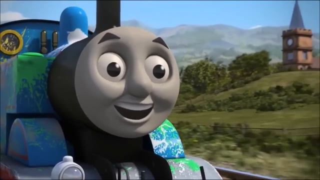 Thomas and Friends - The Great Race - Thomas jumps the bridge (US reverse)
