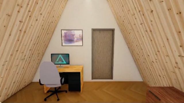 Жилой дом 100м2 в стиле Афрейм