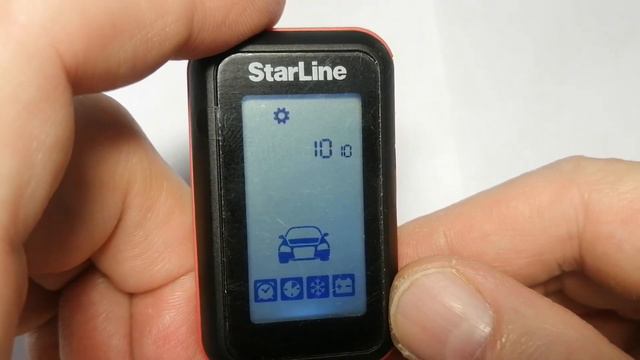 Меню настроек Starline E96