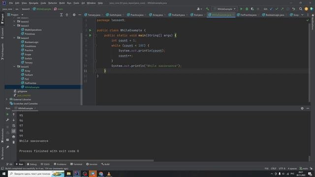 Java с нуля #32 Конструкция while
