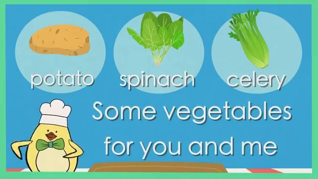 Vegetable Song _ Songs for kids _ The Singing Walrus