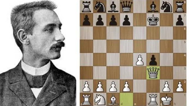 Карл Шлехтер ЖЕРТВУЕТ две фигуры в ДЕБЮТЕ! Гамбит Полерио-Муцио! Шахматы.