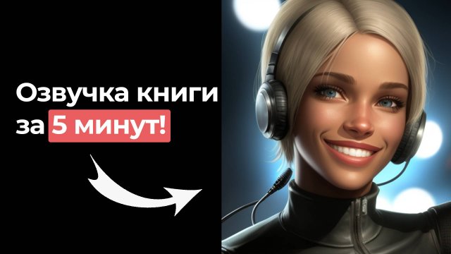 Как быстро озвучить книгу с помощью нейросети: Создание аудио и видео за 5 минут!