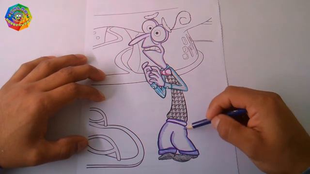 Inside Out - Fear Coloring Page