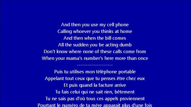 Glee - Bills, bills, bills / Paroles & Traduction