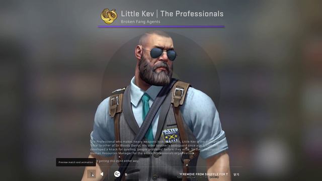 CS:GO TR Agent Little Kev | The Professionals Include Patches Metal Master Guardian Elite and ETC.