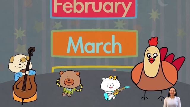 Месяцы на английском Months