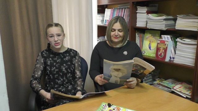 Семья Калининых читает А.Диордица Разговор мамы и дочки МАУ ДО ДШИ 22 г.Гурьевскю