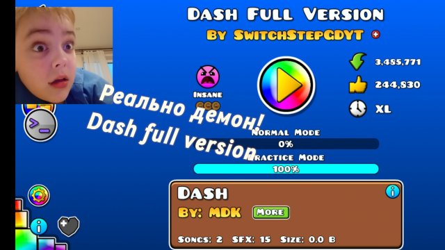 рил демон Dash full version (Geometry dash)