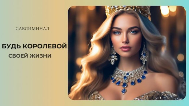 БУДЬ КОРОЛЕВОЙ своей Жизни / Саблиминал для РАСКРЫТИЯ АРХЕТИПА КОРОЛЕВЫ