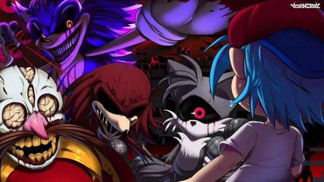 Friday Night Funkin' vs Sonic.exe: Triple trouble encore