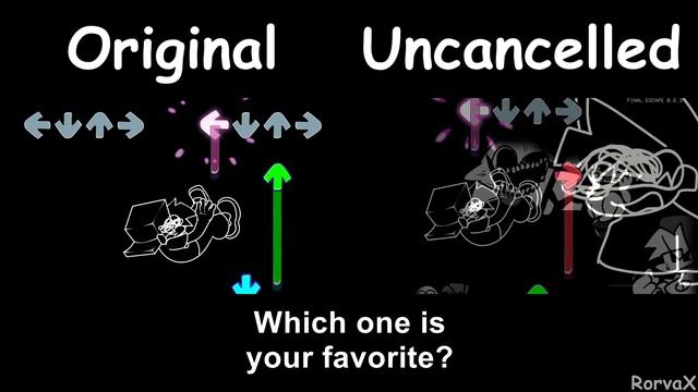 Final Escape Original Vs Uncancelled (Sonic.Exe) - FNF