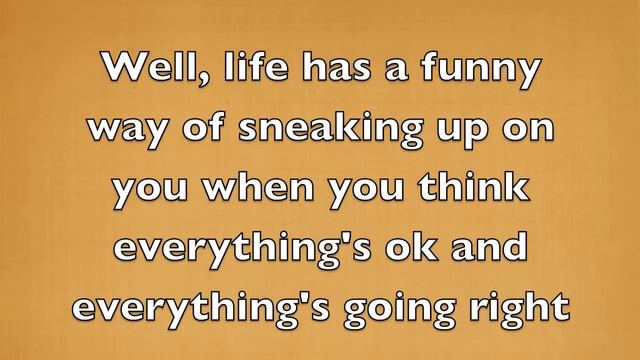 Ironic - Alanis Morissette (lyrics on screen)