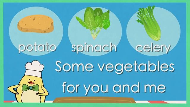 Vegetable Song  Songs for kids  The Singing Walrus