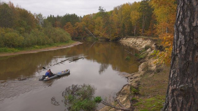 Путешествие по осенней Мещёре, 2 часть. Река Пра в Октябре. Сплав Деулино - Брыкин Бор.