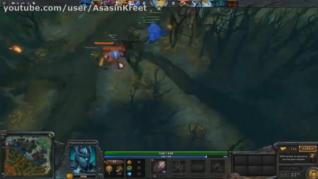 Школьник учит играть на Фантомке | Phantom Assassin | Azazin Kreet