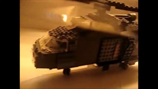 Lego Gray helicopter (Motorized) MOC