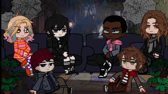 nevermore react to Wednesday addams