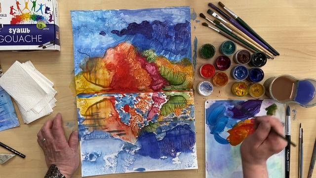 Рисуем вместе. Монотипия