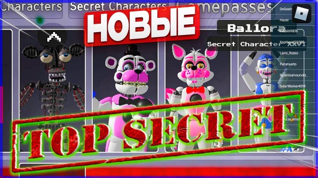 Как найти НОВЫХ СЕКРЕТНЫХ аниматроников РОБЛОКС | Fredbear's mega roleplay ROBLOX