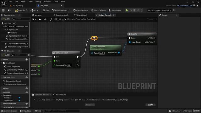 45. Making the Character Walk and Jump. 2D GAME DEVELOPMENT by Cobra Code