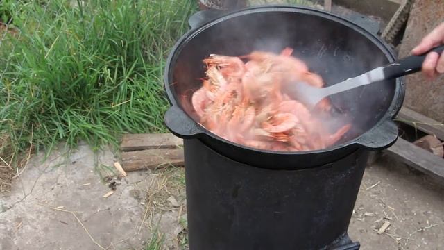 лангустины в казане