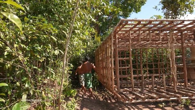 169 дней строительства виллы из бамбука без единого гвоздя