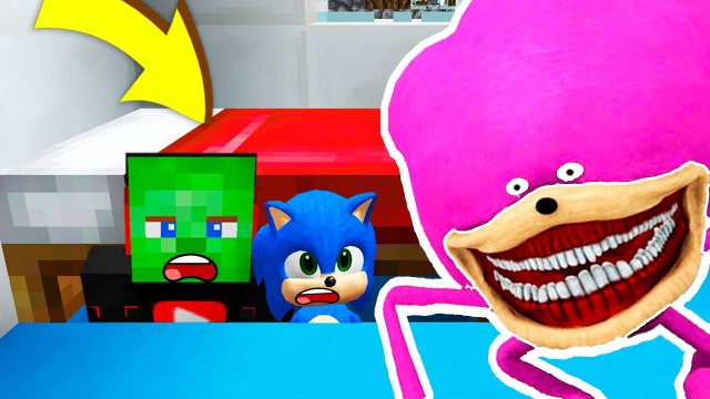 ПРЯЧУСЬ ПОД КРОВАТЬЮ ОТ СОНИК ТЕЙПС ШИН ГОДЗИЛЛА В МАЙНКРАФТ ЗОМБАК SONIC TAPES