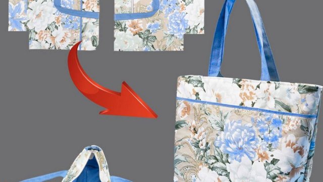 Вы удивитесь, как легко вы сможете сшить эту сумку-шоппер! 👜✂️