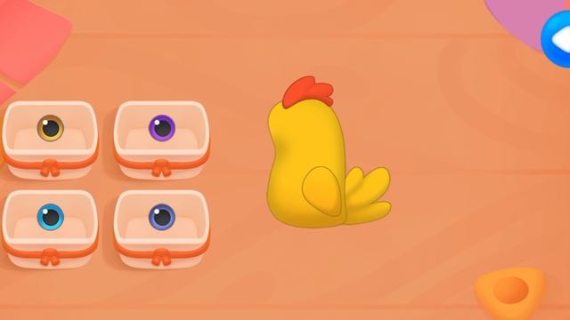 развивающая детская игра. изучаем выбираем цвета для пошива игрушек.зайка, цыплёнок, пингвин, хрюша.