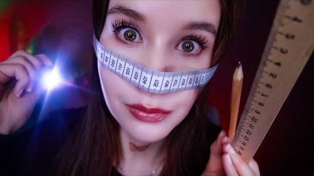 АСМР ИЗМЕРЮ ТЕБЯ СНИМУ МЕРКИ неразборчивый шепот