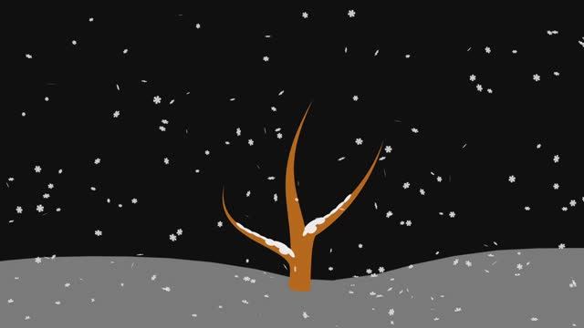 Классическая музыка – Времена года деревьев – Красочная и расслабляющая анимация