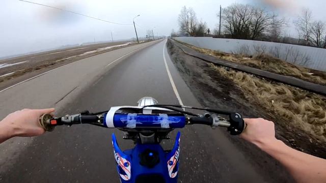 Разогнался 330 КМ В ЧАС в трусах на мотоцикле Максимальная скорость Yamaha YZ 125