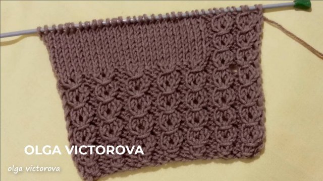 378 РЕЛЬЕФНЫЙ УЗОР СПИЦАМИ Вязание спицами Узоры