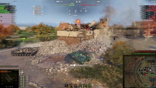 [Fermani wot] Технарь взял kpz 50t поехал в раш и показал на что способен этот танк в бою в wot