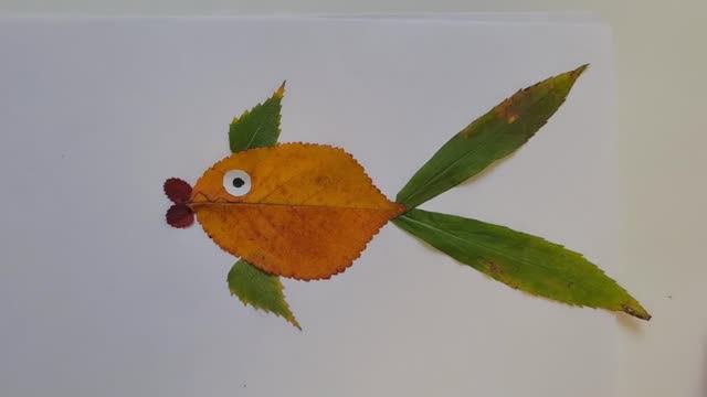 ОСЕННИЕ ПОДЕЛКИ ИЗ ЛИСТЬЕВ В ДЕТСКИЙ САД! ПОДЕЛКИ ИЗ ПРИРОДНОГО МАТЕРИАЛА!