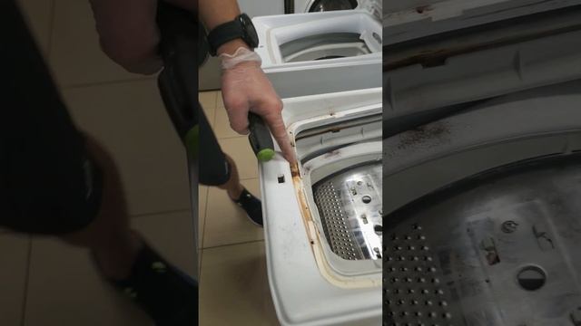 Сломались петли крышки вертикальной стиральной машины Хайер