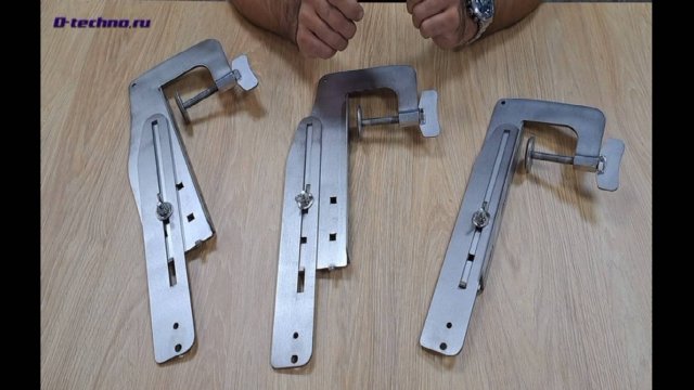 Мощная струбцина для крепления различных датчиков эхолота