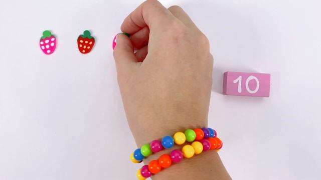 Цифры для Малышей! Считаем от 1 до 20! Учим названия Фруктов и Овощей!