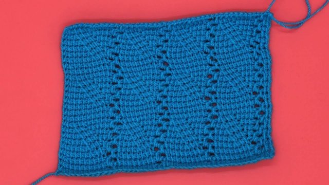 Узор тунисским крючком. Вязание узора. Вязание тунисским крючком. Узор крючком.