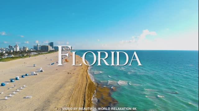 Florida 4K - Explore Stunning Beaches and Iconic Landscapes | 4K ULTRA HD VIDEO