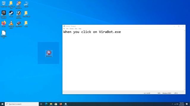 How to use ViraBot.exe in Microsoft Windows